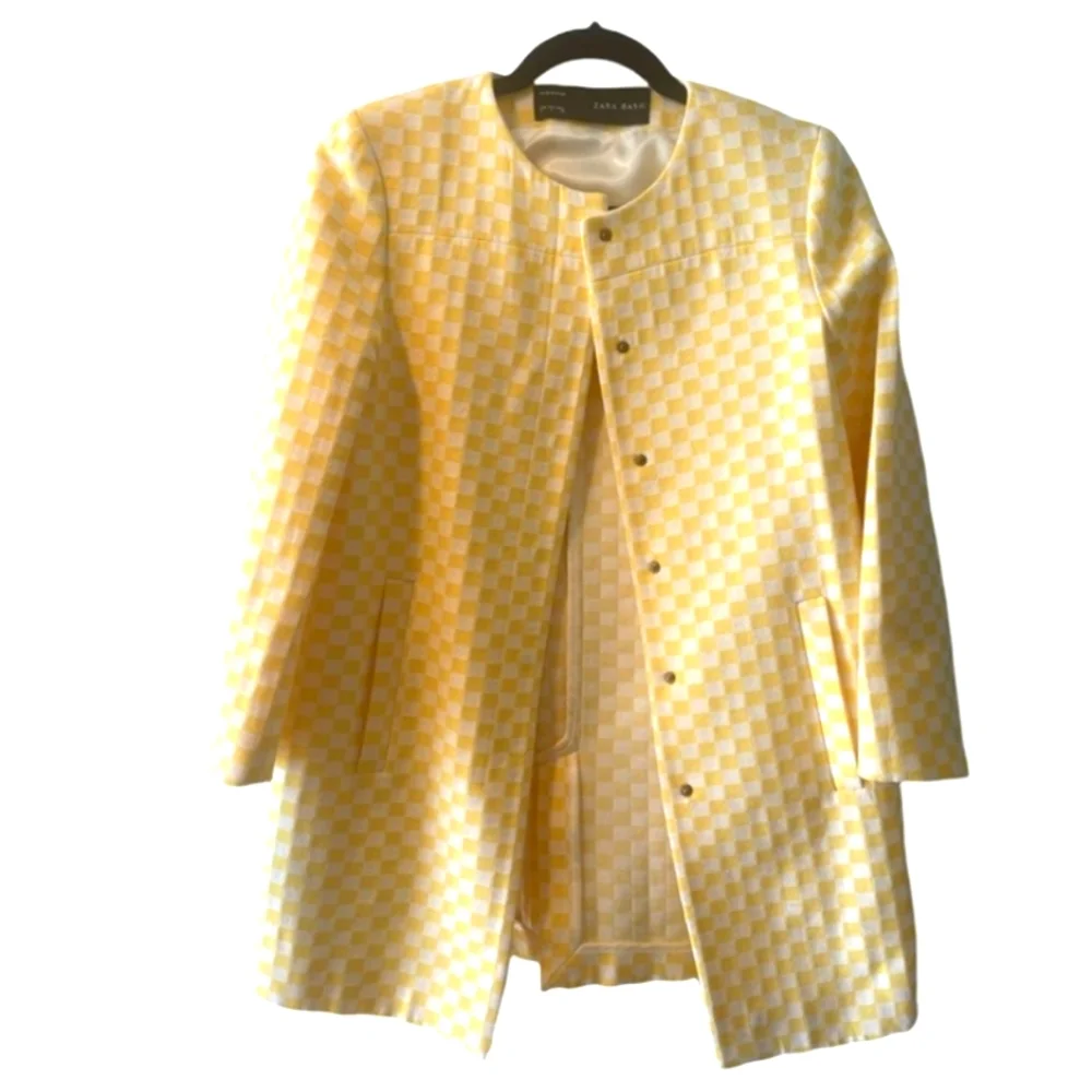 DONATED 03.26 ZARA Checkered Jacket NWT - Picture 4 of 16